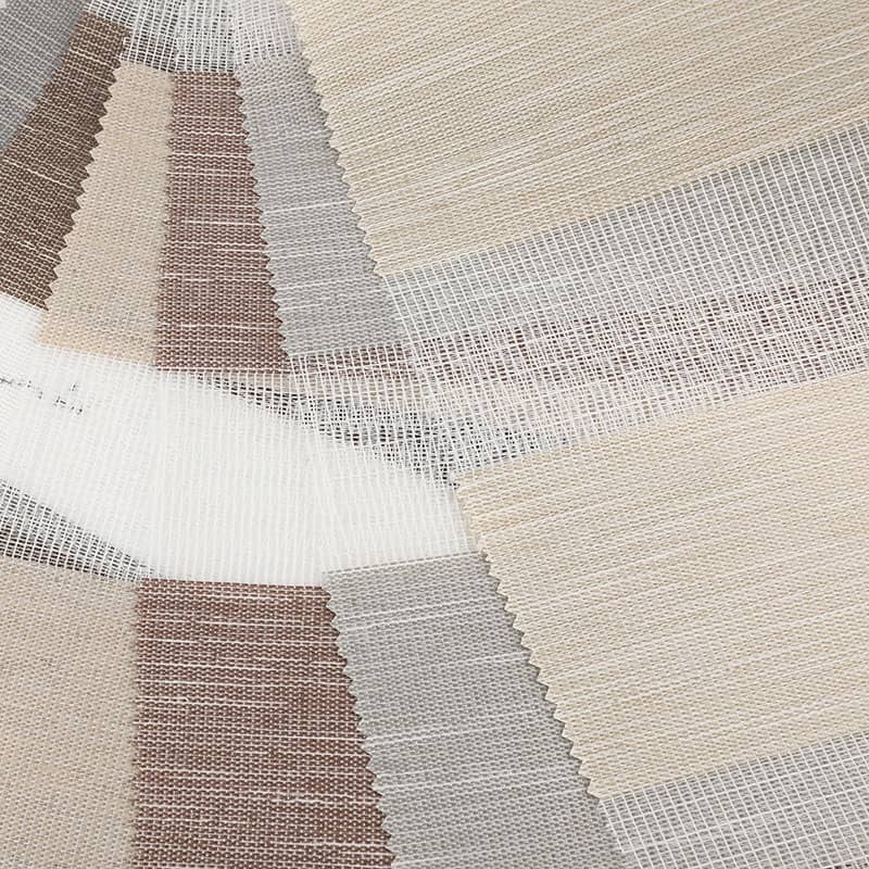 GD13 Çift Katmanlı Geniş Karartma Aralığı Yarı Karartma Zebra Perde Kumaşı