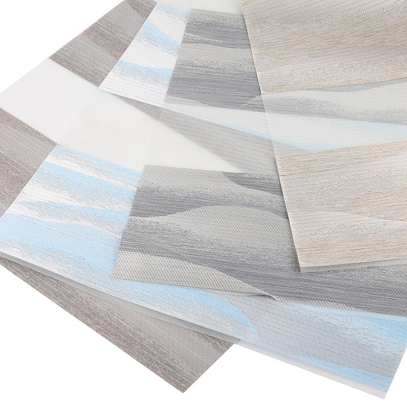 GD62 Düz Renk Jakarlı Jaluzi Jakarlı Zebra Perde Kumaşı