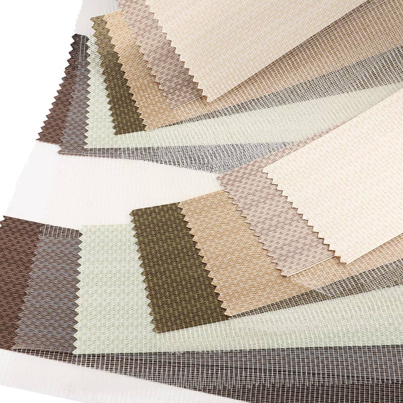 F060 ofis Ev Çift Katmanlı Yumuşak Yarı Karartma Zebra Perde Kumaşı