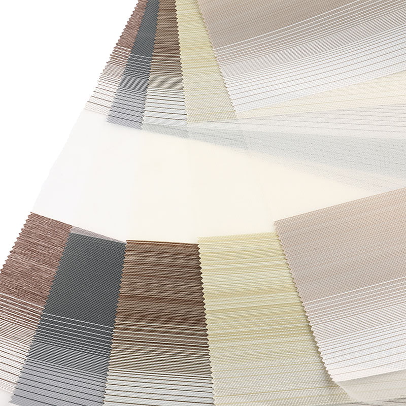 YX04 Çift Kat Yumuşak Hafif Yarı Karartma Zebra Perde Kumaşı