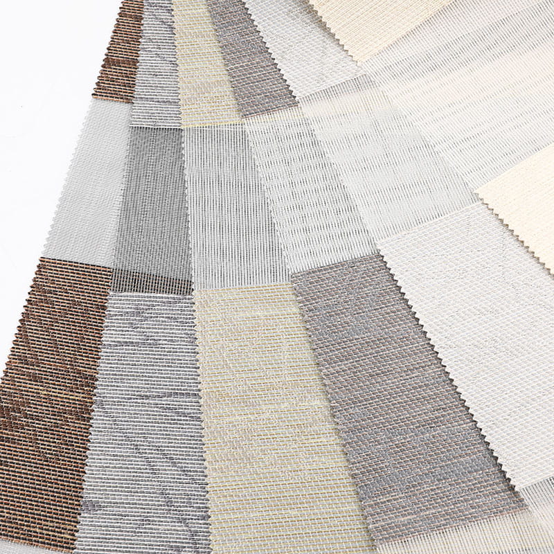 F079 Polyester Yumuşak Tül Perde Jakarlı Zebra Jaluzi Kumaş